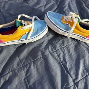 Era canvas colorblock vans size 5.5 women’s